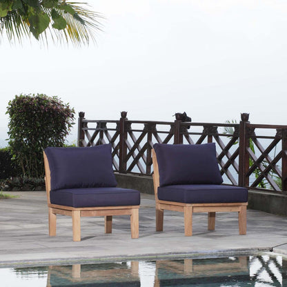 Patio Furniture Sets | Marina Teak Wood Outdoor Patio Furniture Sofa Sectional Set | Luxury | Durable | All-Weather Cushions | Modern Design | Easy Assembly | casafoyer.myshopify.com