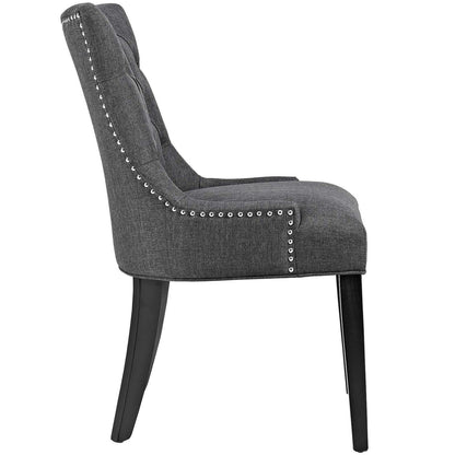 home office desk chairs | CasaFoyer Regent Dining Side Chair Set of 2 | Tufted Buttons | Nailhead Trim | Plush Cushion | Polyester Fabric | Non-Marking Foot Caps | Tapered Wood Legs | Gray | casafoyer.myshopify.com