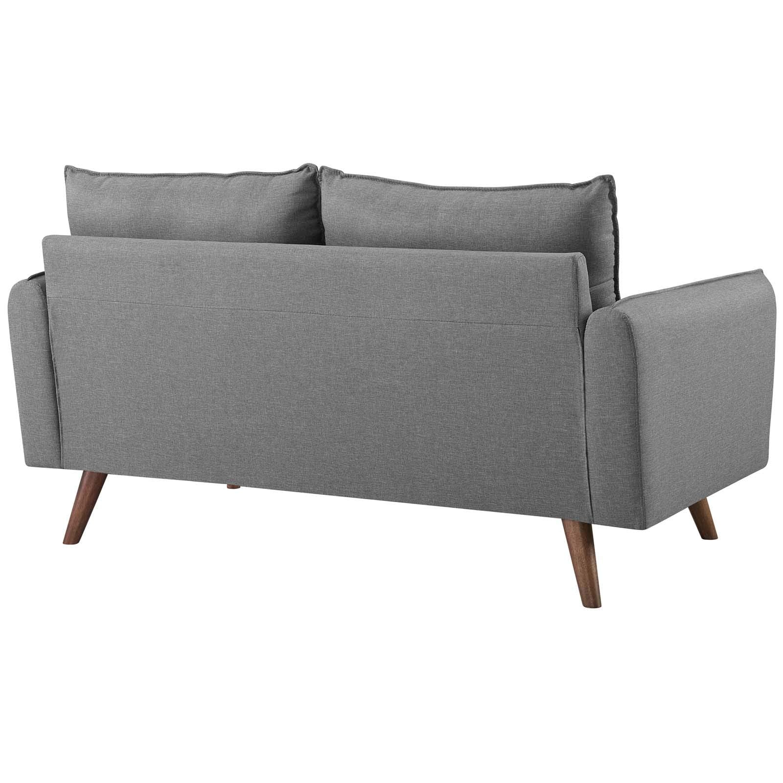 sofas | CasaFoyer Revive Loveseat | Vibrant & Inviting Living Space Upgrade | Comfortable & Stylish Design | Bolster Pillows | Soft Fabric Upholstery | Splayed Wood Legs | Convenient Delivery | Lounge in Style | casafoyer.myshopify.com
