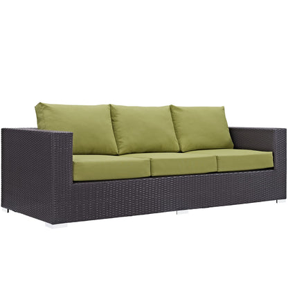 sofas | CasaFoyer Convene Outdoor Sectional Sofa | Durable Rattan & Aluminum Frame | Weather-Resistant Cushions | Ideal for Patio, Backyard, Poolside Gathering | casafoyer.myshopify.com