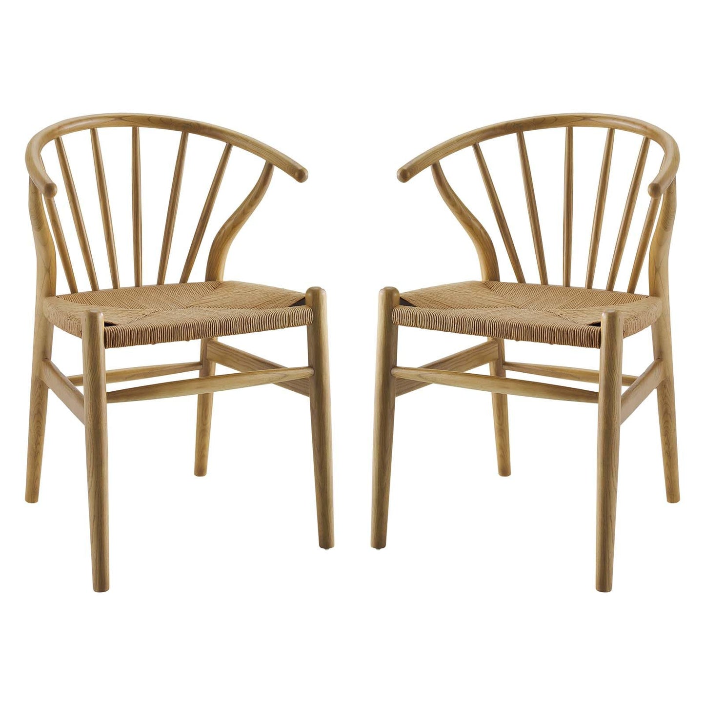 home office desk chairs | CasaFoyer Flourish Dining Side Chair Set of 2 | Scandinavian Charm | Curved Back | Wooden Legs | Paper Rope Seat | Durable & Stylish | Perfect for Dining Room, Kitchen, or Living Space | casafoyer.myshopify.com