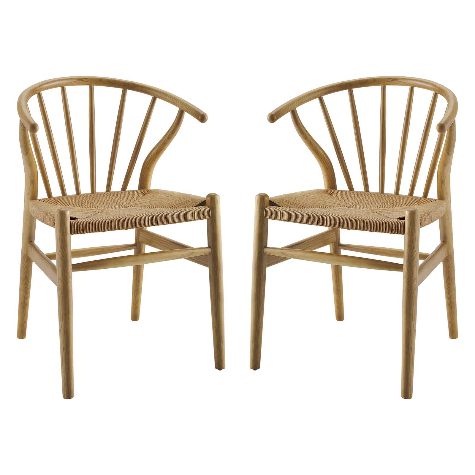 home office desk chairs | CasaFoyer Flourish Dining Side Chair Set of 2 | Scandinavian Charm | Curved Back | Wooden Legs | Paper Rope Seat | Durable & Stylish | Perfect for Dining Room, Kitchen, or Living Space | casafoyer.myshopify.com