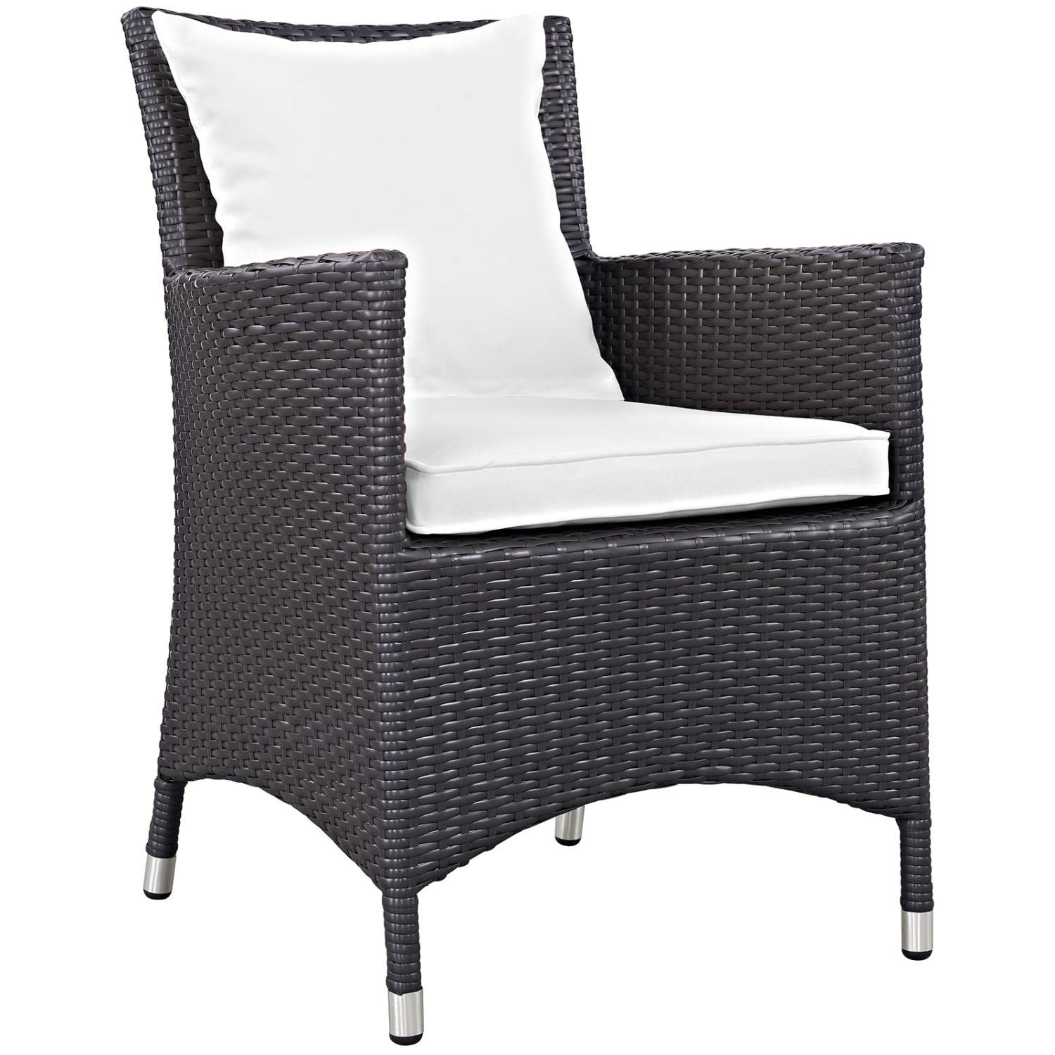 kitchen and dining room sets | CasaFoyer Convene Outdoor Sectional Series | Sturdy Rattan Weave | Weather-Resistant | 5 Piece Dining Set with Glass Tabletop | casafoyer.myshopify.com