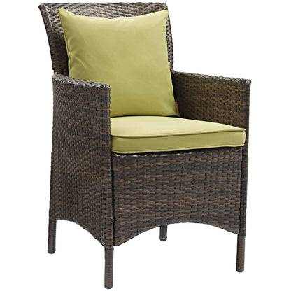 patio bistro sets | CasaFoyer Conduit Outdoor Patio Dining Armchair Set of 2 | Transitional Style | Durable Aluminum Frames | UV-Resistant Wicker Rattan | Comfortable Cushions | All-Weather Design | casafoyer.myshopify.com
