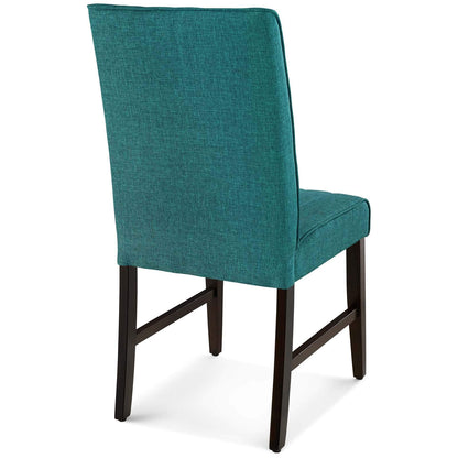 home office desk chairs | CasaFoyer Motivate Parsons Dining Side Chair Set of 2 | Elegant Vertical Channel Tufting | Soft Polyester Upholstery | Comfortable Foam Padded Seat | Solid Wood Frame | Non-Marking Foot Caps | casafoyer.myshopify.com