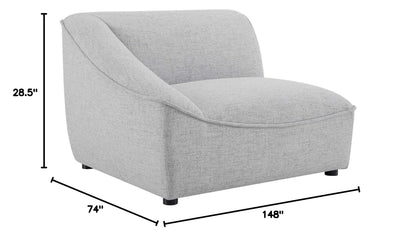 kitchen and dining room sets | CasaFoyer Comprise Upholstered 6-Piece Living Room Set | Ultimate Comfort & Sophistication | Plush Seating | French Piping | Durable Polyester Upholstery | Sturdy Construction | Easy Customization | Light Gray | casafoyer.myshopify.com