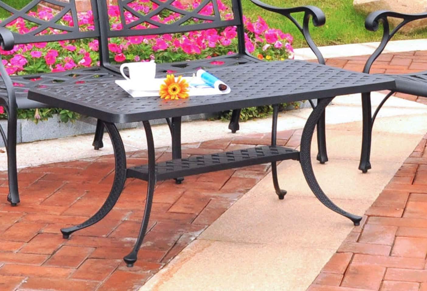 Patio Furniture Sets | Ultimate Comfort | Durable Aluminum Furniture Set | Ergonomic Chairs | Charcoal Black Cocktail Table | casafoyer.myshopify.com