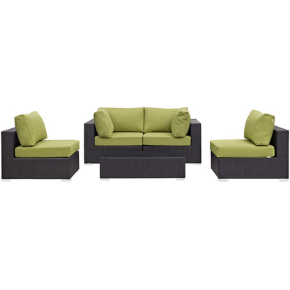 kitchen and dining room sets | CasaFoyer Convene Outdoor Sectional Set | Durable Rattan Weave | Weather-Resistant Cushions | Versatile & Stylish | Includes Coffee Table, Armless & Corner Chairs | casafoyer.myshopify.com