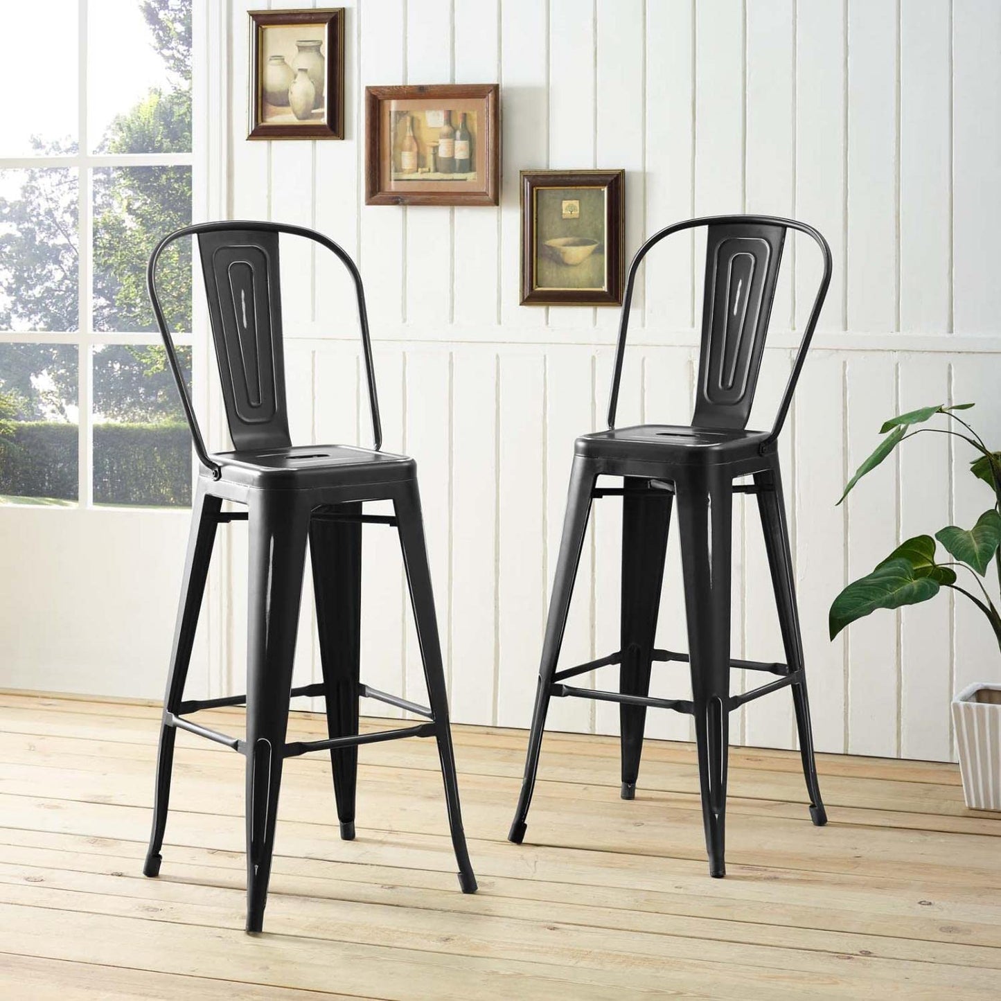 home office desk chairs | CasaFoyer Promenade Bar Stool | Vintage Powder Coated Steel | Classic Bistro Charm | Industrial Modern Design | Mix & Match for Dynamic Eating Space | casafoyer.myshopify.com