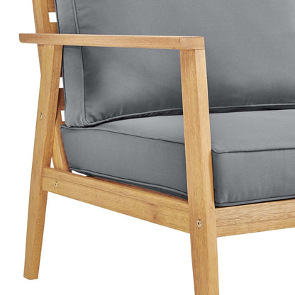 kitchen and dining room sets | CasaFoyer Syracuse Outdoor Patio Eucalyptus Wood 4 Piece Furniture Set | Modern Design | FSC Certified | Includes Armchairs, Loveseat, Coffee Table | casafoyer.myshopify.com