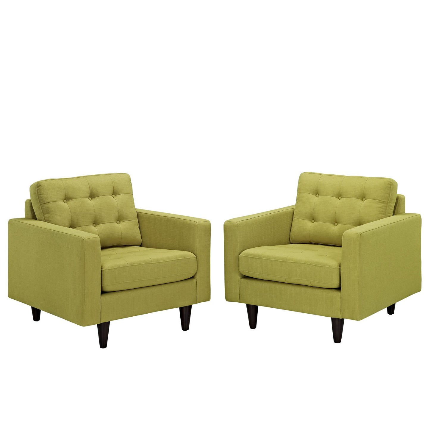 home office desk chairs | CasaFoyer Empress Upholstered Armchair Set of 2 | Elegant Design | Tufted Buttons | Luxurious Cushions | Wooden Legs | Floor Protection | High-Quality Fabric | casafoyer.myshopify.com