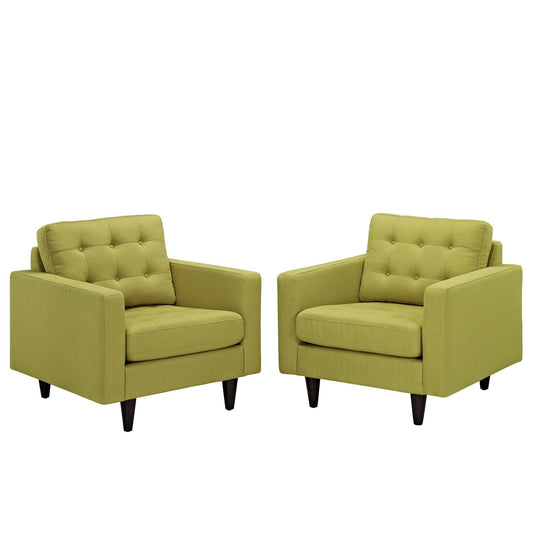 home office desk chairs | CasaFoyer Empress Upholstered Armchair Set of 2 | Elegant Design | Tufted Buttons | Luxurious Cushions | Wooden Legs | Floor Protection | High-Quality Fabric | casafoyer.myshopify.com