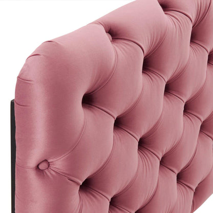 Bed | CasaFoyer Lizzy Tufted Performance Velvet Full/Queen Headboard | Elegant & Comfortable Bed Backdrop | Diamond-Patterned Deep Button Tufting | Stain-Resistant & Adjustable | casafoyer.myshopify.com