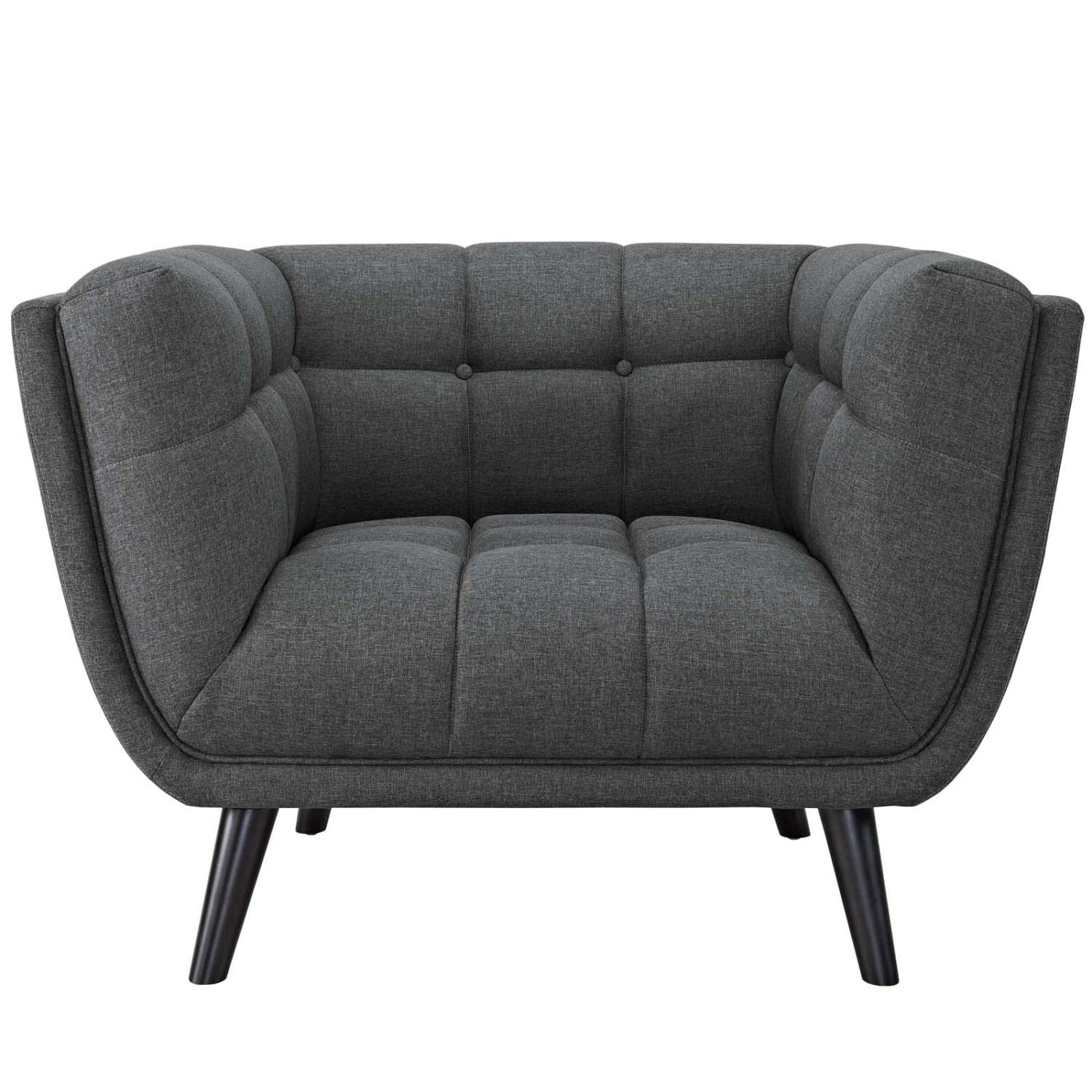 kitchen and dining room sets | CasaFoyer Bestow Collection | Luxurious Upholstered Sofa & Armchair Set | Gray | Button Tufted | Mid-Century Modern Farmhouse | Living Room Furniture | casafoyer.myshopify.com