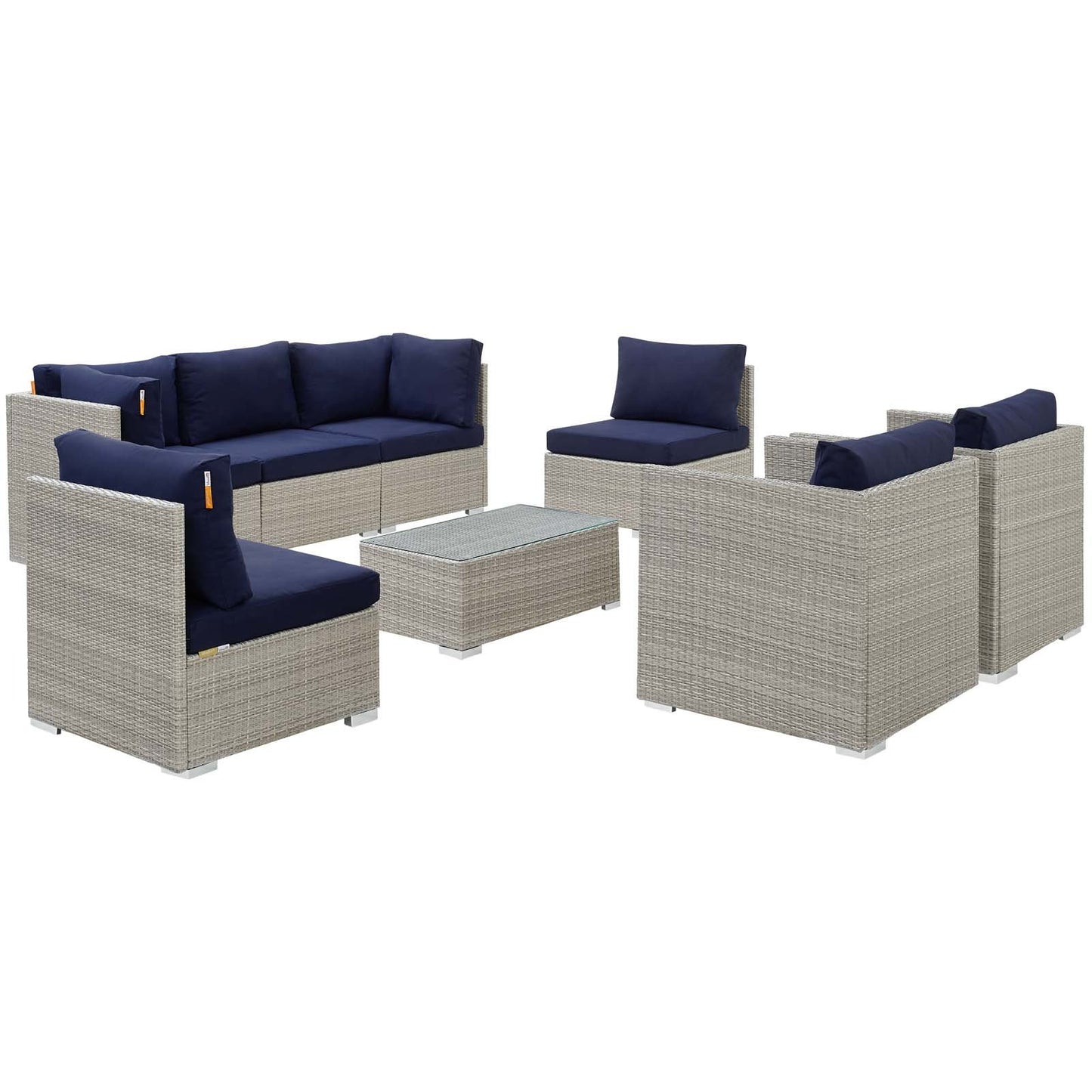 patio bistro sets | CasaFoyer Marina Teak Wood Outdoor Patio Furniture Sofa Sectional Set | Luxury | Durable | All-Weather Cushions | Modern Design | Easy Assembly | casafoyer.myshopify.com