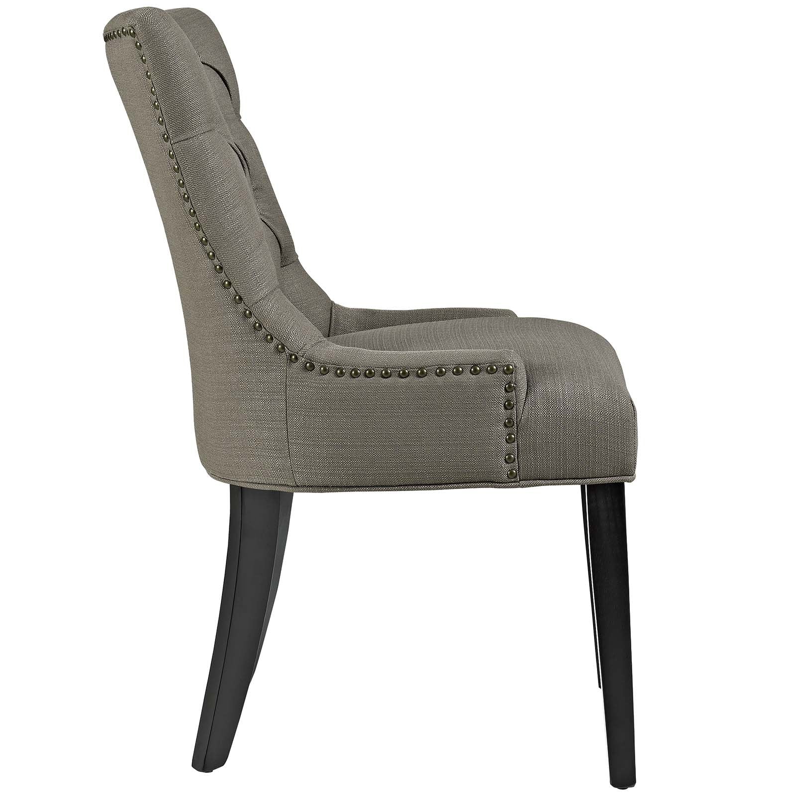 home office desk chairs | CasaFoyer Regent Dining Side Chair Set of 2 | Elegant Nostalgic Design | Tufted Buttons | Nailhead Trim | Plush Cushion | Polyester Fabric | Wooden Legs | casafoyer.myshopify.com