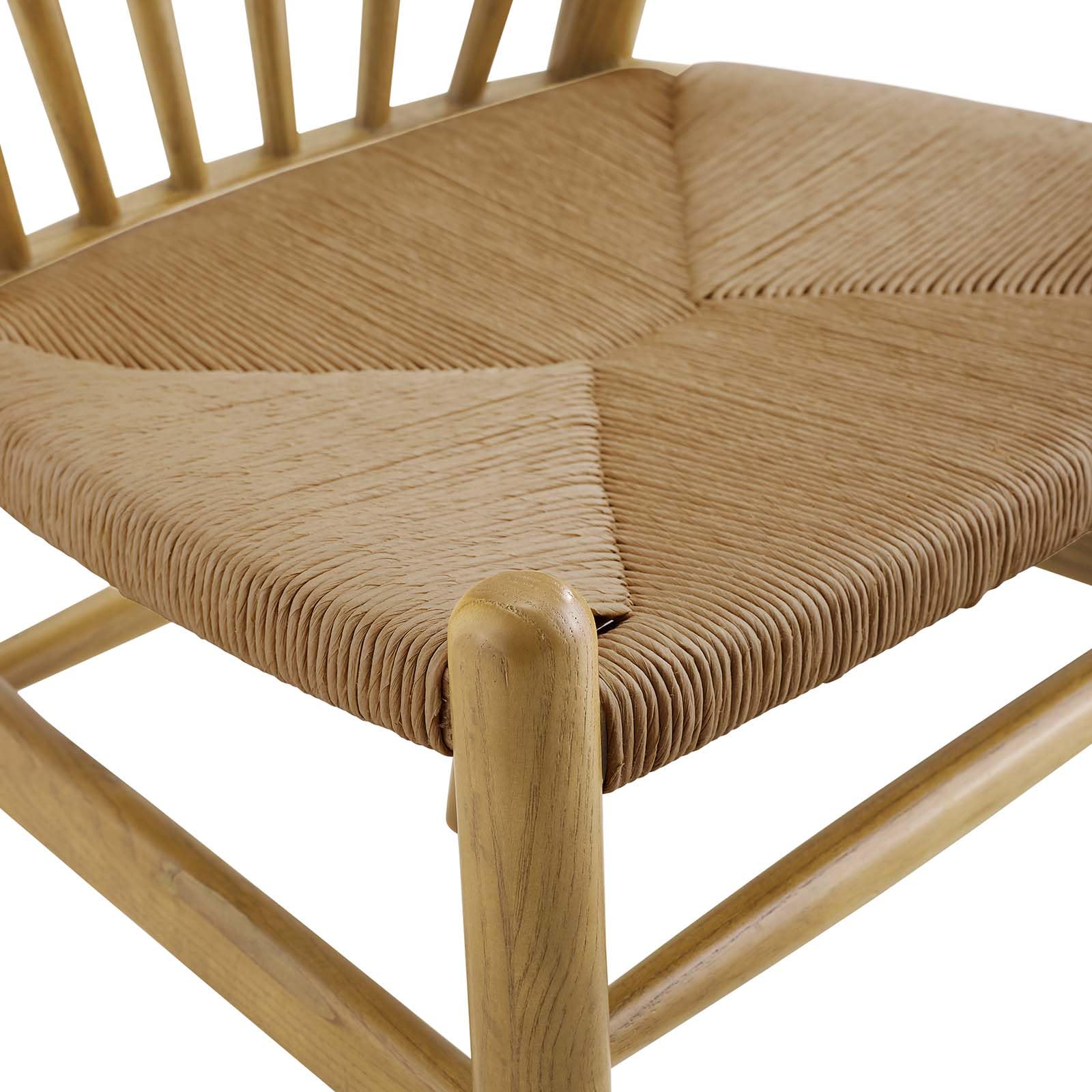 home office desk chairs | CasaFoyer Flourish Dining Side Chair | Scandinavian Charm | Curved Back | Wooden Legs | Spindles | Paper Rope Seat | Sturdy Frame | Versatile Design | casafoyer.myshopify.com