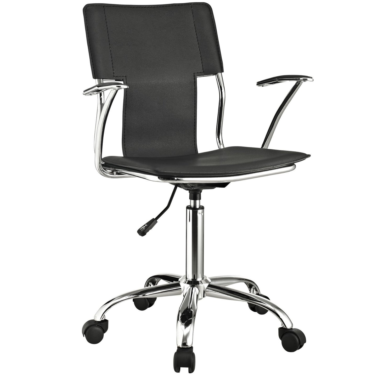 home office desk chairs | CasaFoyer Propel Office Chair | Sleek Design for Enhanced Productivity | Padded Armrests | Chrome-Plated Steel Frame | Customizable Back Angle | Black | casafoyer.myshopify.com