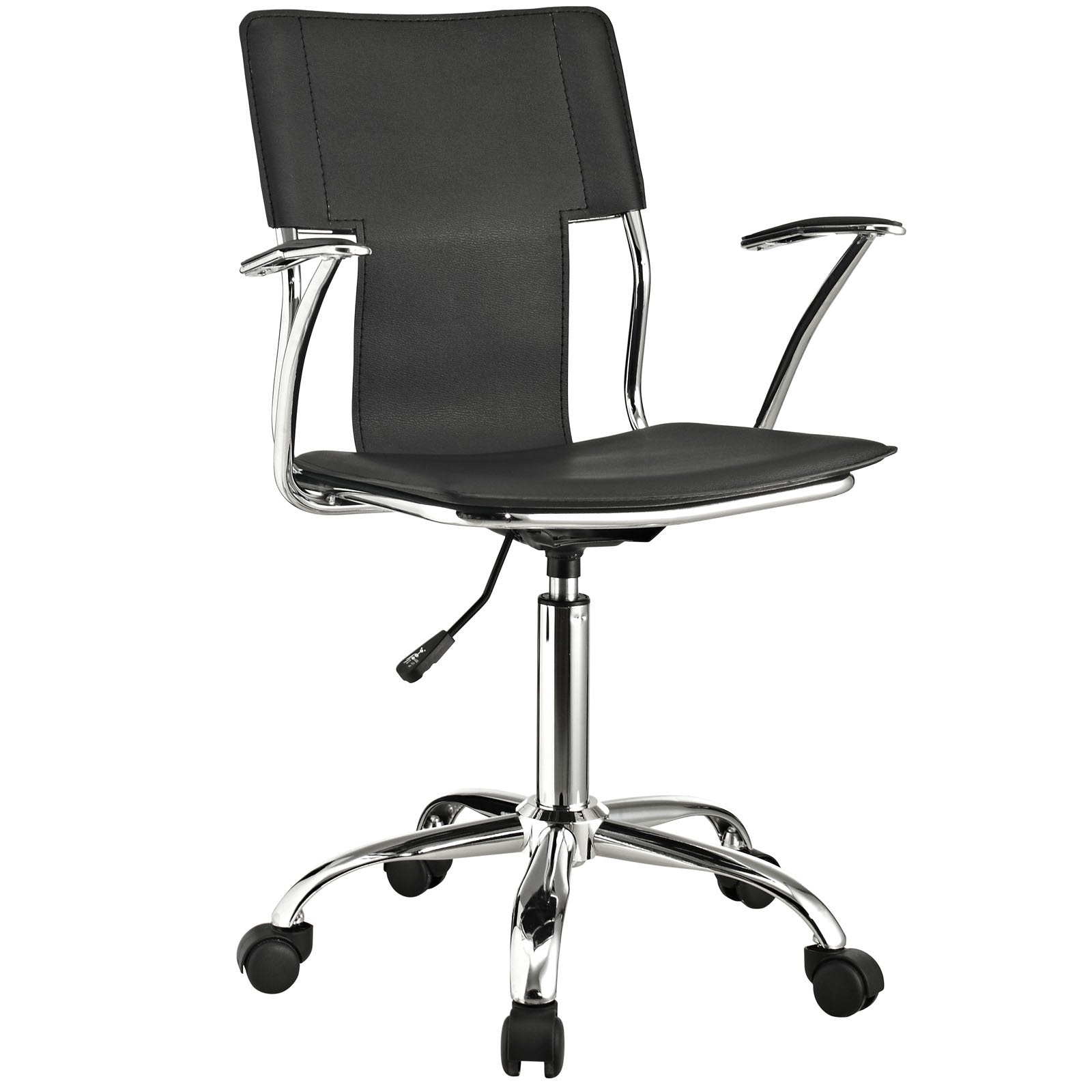 home office desk chairs | CasaFoyer Propel Office Chair | Sleek Design for Enhanced Productivity | Padded Armrests | Chrome-Plated Steel Frame | Customizable Back Angle | Black | casafoyer.myshopify.com