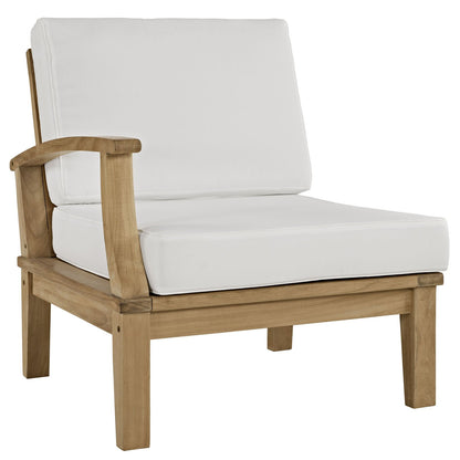 kitchen and dining room sets | CasaFoyer Marina Teak Wood Outdoor Patio Furniture Sofa Sectional Set | Ultimate Luxury, Durable & Weatherproof | Includes Left-Arm and Right-Arm Sofas | casafoyer.myshopify.com