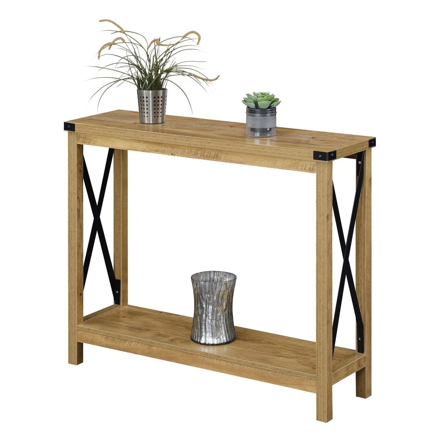 TABLE | Durango Console Table with Shelf | Industrial-inspired | Meticulously Crafted | Ample Storage | Durable Construction | Ergode | casafoyer.myshopify.com