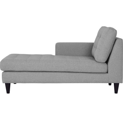 sofas | CasaFoyer Empress Left-Arm Chaise | Luxurious Tufted Design | Solid Wood Legs | Exquisite Fabric Upholstery | Light Gray | casafoyer.myshopify.com