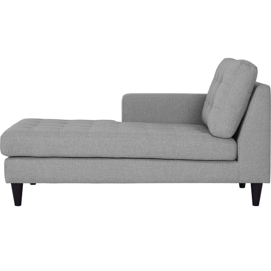 sofas | CasaFoyer Empress Left-Arm Chaise | Luxurious Tufted Design | Solid Wood Legs | Exquisite Fabric Upholstery | Light Gray | casafoyer.myshopify.com