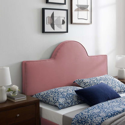 Bed | CasaFoyer Dawn Performance Velvet King/California King Headboard | Sunrise-Inspired Design | Stain-Resistant Luxury Upholstery | Plush & Supportive | Adjustable Height | Easy Assembly | casafoyer.myshopify.com