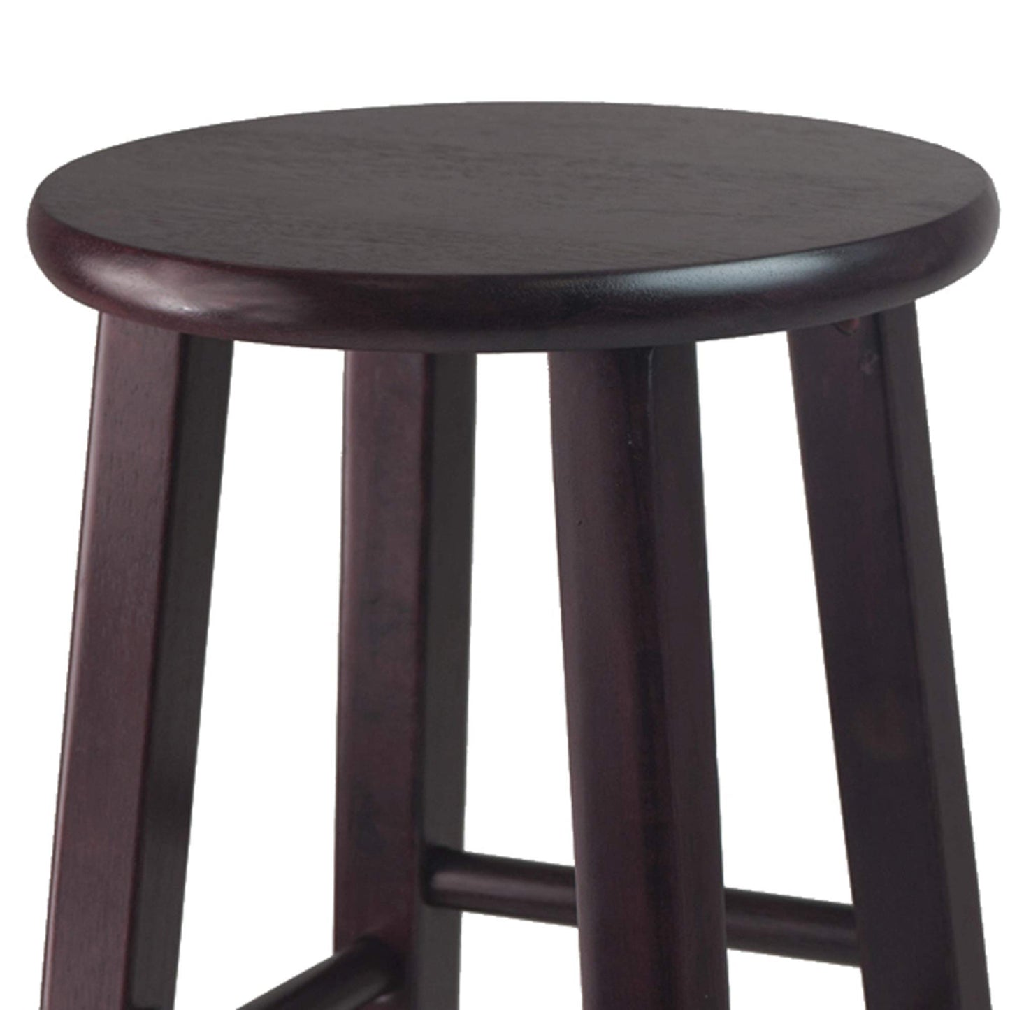 barstools | CasaFoyer Sophisticated Espresso Bar Stools - Set of 2 | Solid Wood | 13 Seat Diameter | 29.1H | Stylish Square Legs | 220lbs Weight Capacity | casafoyer.myshopify.com