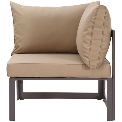 Patio Furniture Sets | Fortuna Outdoor Patio Corner Sofa Chair | Modern Design | All-Weather Cushions | Powder-Coated Aluminum | Ideal for Contemporary Outdoor Spaces | casafoyer.myshopify.com