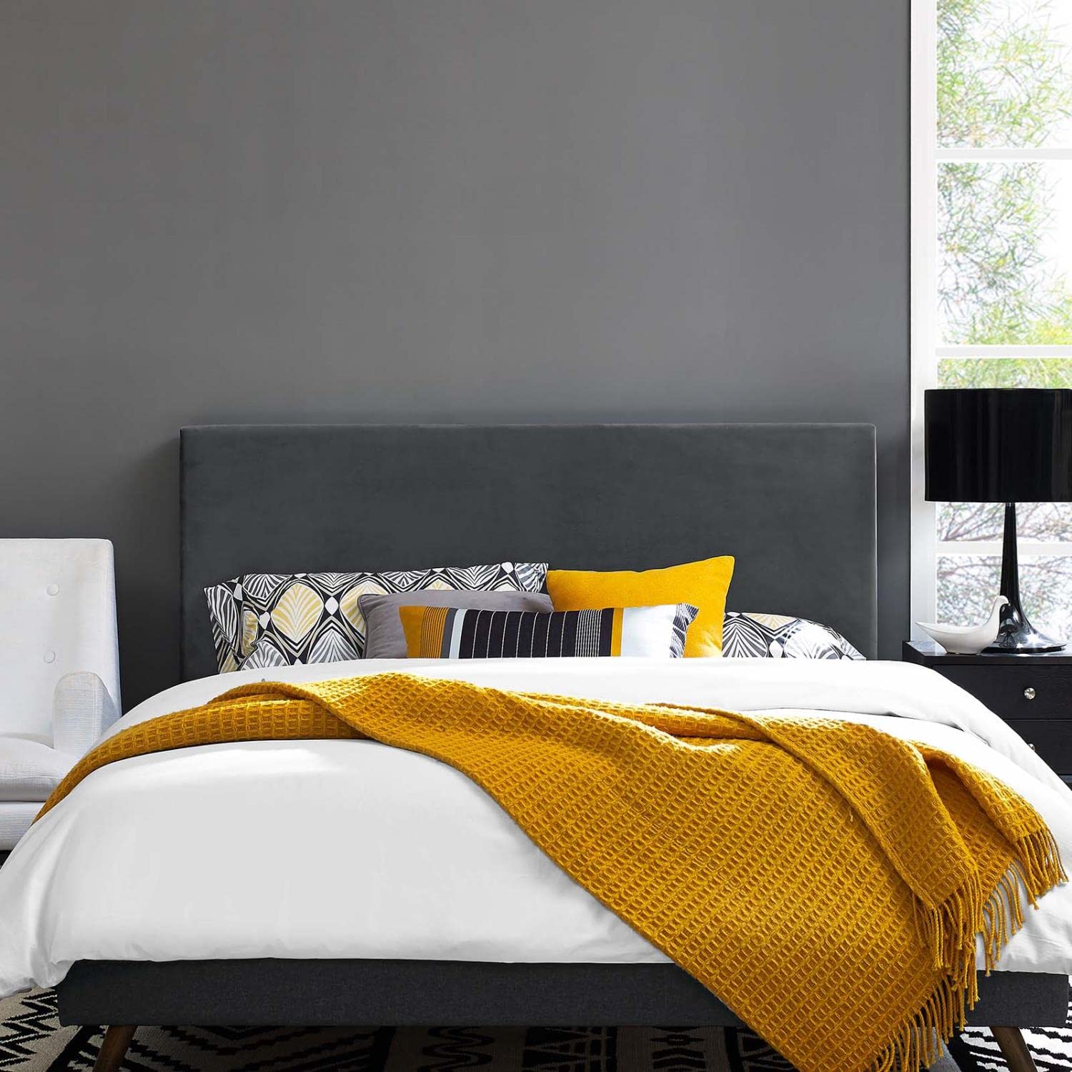 headboards | CasaFoyer Taylor Twin Headboard | Elegant Stain-Resistant Velvet | Adjustable Height | Durable Wood Legs | Perfect for Kids, Dorms & Guest Rooms | casafoyer.myshopify.com