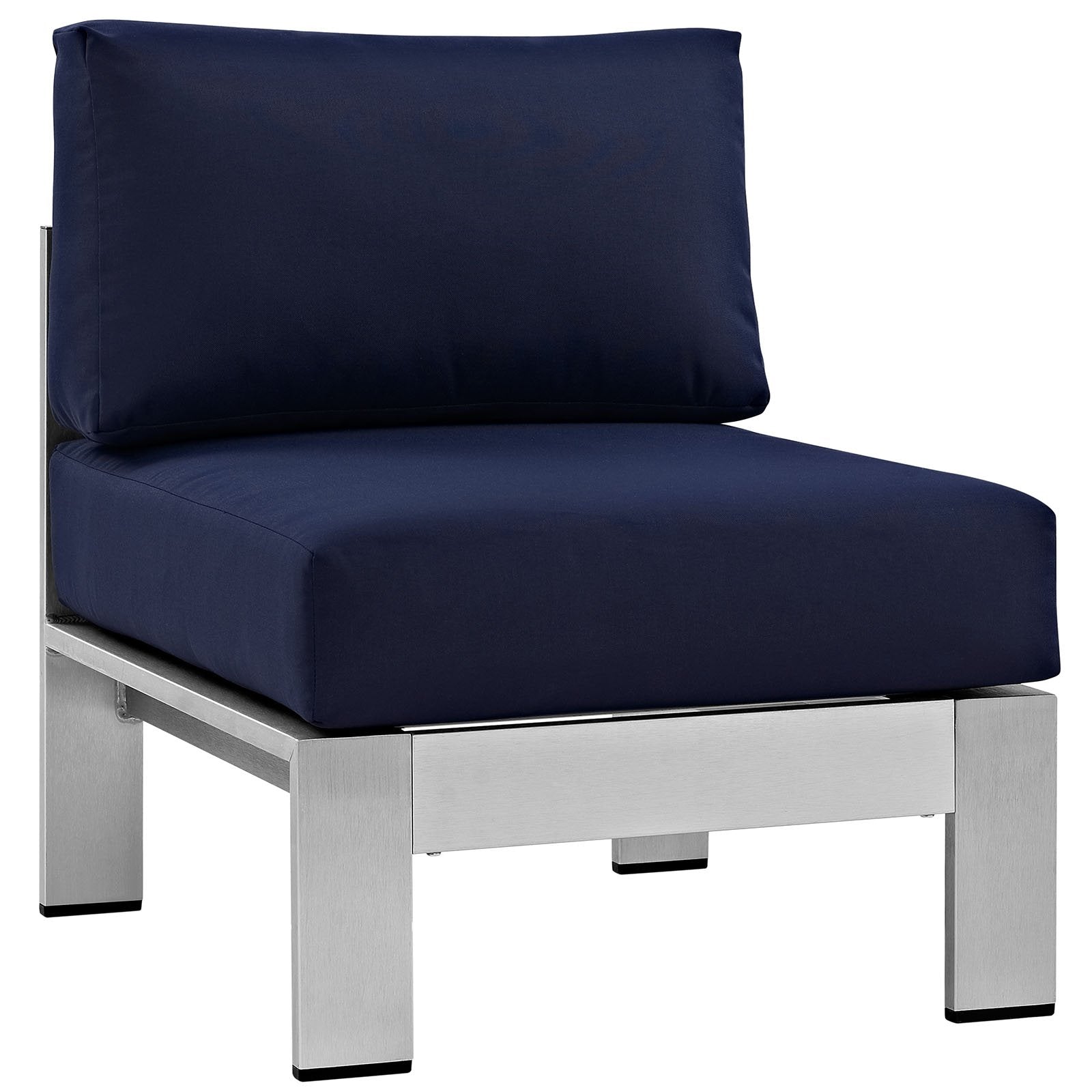 patio bistro sets | CasaFoyer Shore Outdoor Patio Armless Chair | Durable Aluminum Frame | Weather-Resistant Fabric | Stylish & Reliable | Set of 1 | casafoyer.myshopify.com