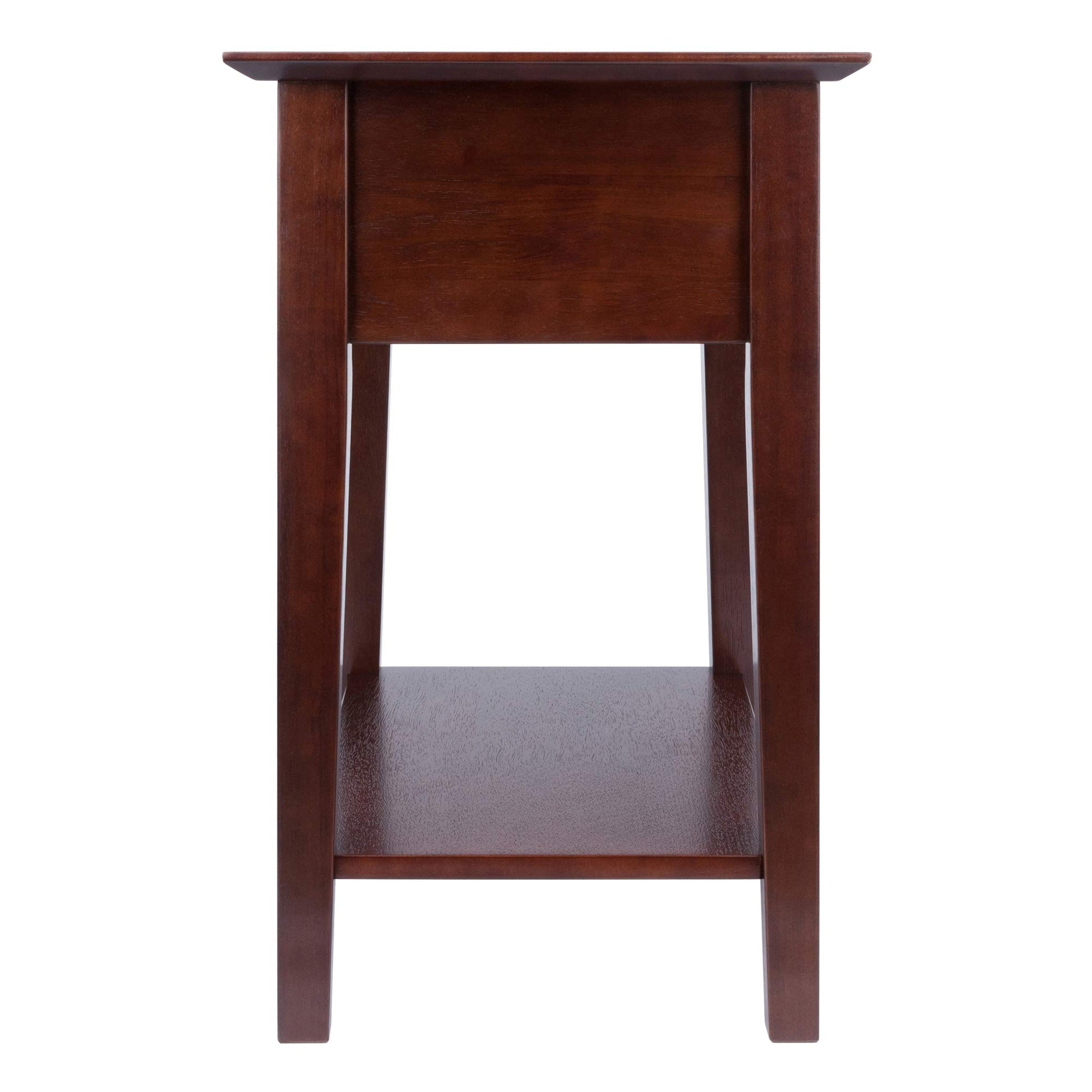 TABLE | Ergode Antique Walnut Shaker Style End Table/Night Stand | Drawer & Storage Shelf | 22L x 16D x 25H | Assembly Required | casafoyer.myshopify.com