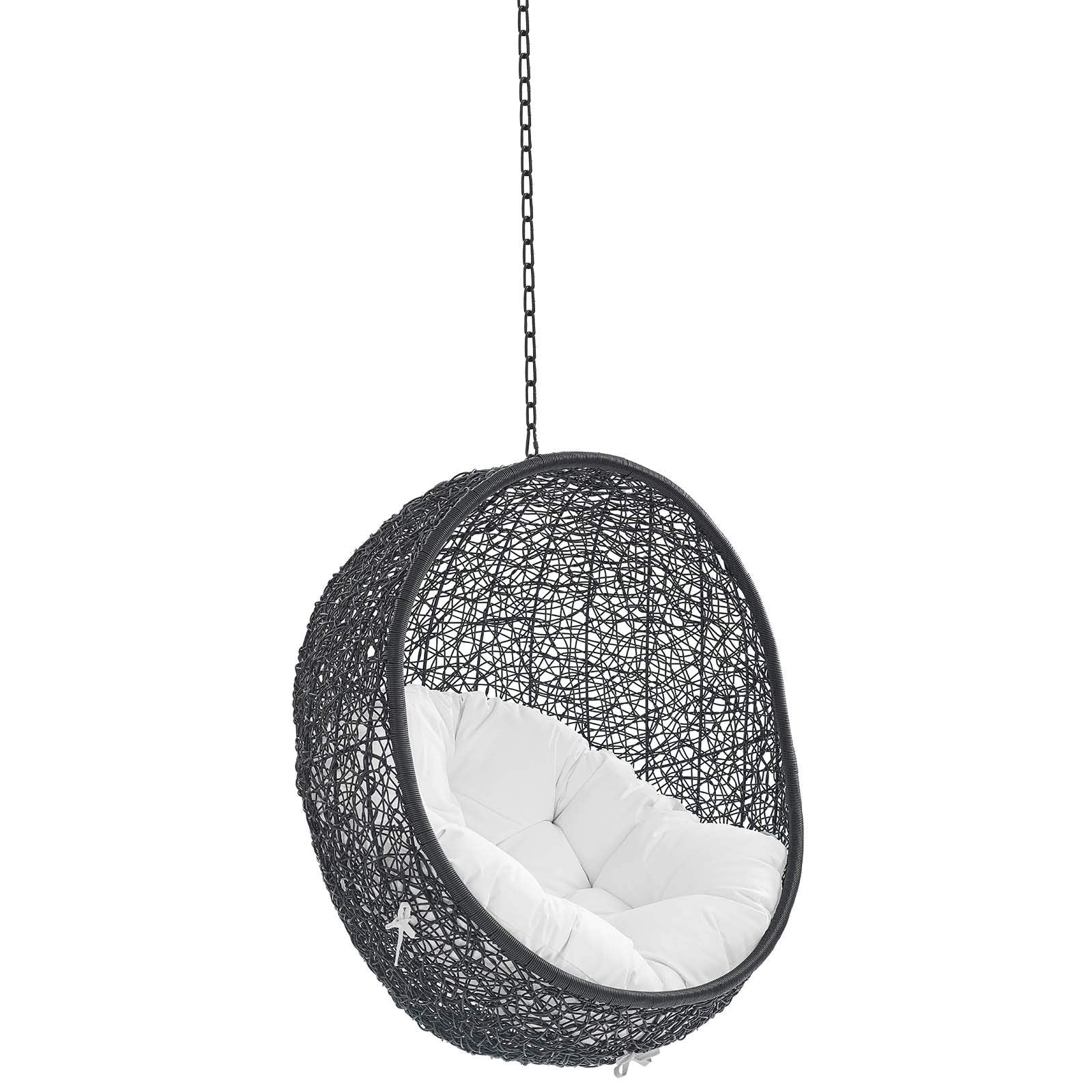 porch swings | Ergode Encase Outdoor Patio Swing Chair | Tranquil Island Getaway | Synthetic Rattan | All-Weather Cushion | Steel Frame | Adjustable Chain | Indoor/Outdoor Use | casafoyer.myshopify.com