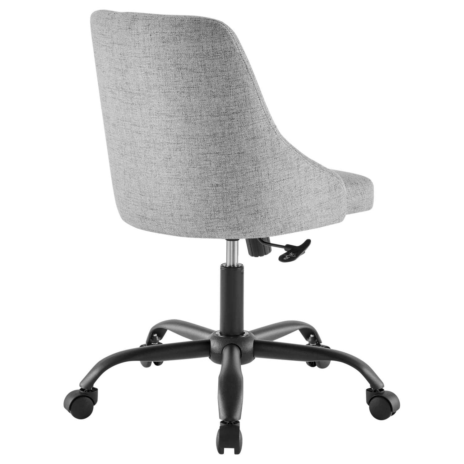 home office desk chairs | CasaFoyer Distinct Tufted Upholstered Office Chair | Modern Style | Vintage Elegance | Comfortable Seating | Black Light Gray | 360-degree Swivel | Tilt Control | Height Adjustment | casafoyer.myshopify.com
