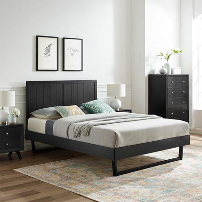 bed frames | CasaFoyer Alana Wood Twin Platform Bed | Modern Elegance | Retro Design | Durable Construction | No Box Spring Needed | Easy Assembly | Black | casafoyer.myshopify.com