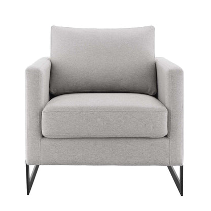 kitchen and dining room sets | CasaFoyer Posse Fabric Upholstered Accent Chair | Opulent Luxury & Glamorous Deco Style | Soft Polyester Fabric | Foam Padding | Sleek Matte Black Stainless Steel Base | No Assembly | 300 lbs Weight Capacity | casafoyer.myshopify.com