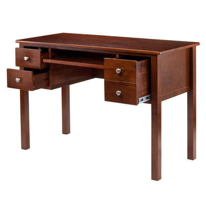 home office desks | Ergode Emmett Writing Desk | Distinctive Design | Versatile Functionality | Ample Storage | Keyboard Tray | File Drawer | 2 Additional Drawers | casafoyer.myshopify.com