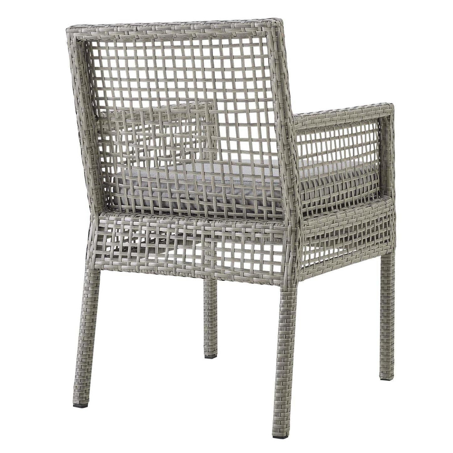 sofas | CasaFoyer Aura Outdoor Patio Collection - 7 Piece Wicker Rattan Set | Gray-on-Gray Weave | Powder-Coated Aluminum Frame | Machine Washable Cushions | Non-Marking Foot Caps | Ideal for Outdoor Gatherings | casafoyer.myshopify.com