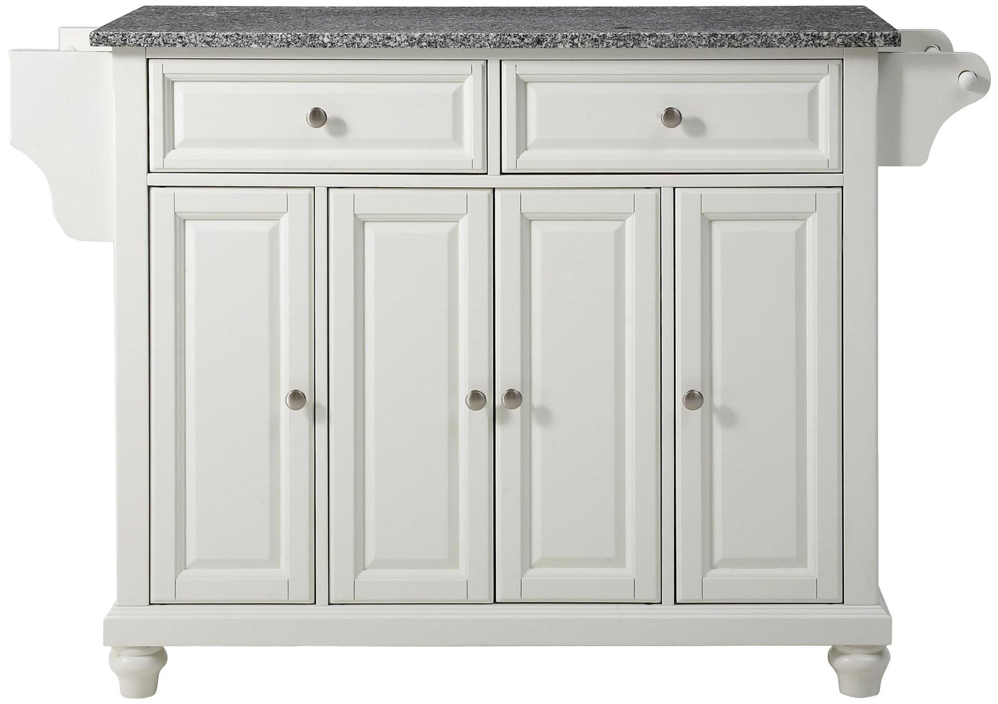 Kitchen Storage | Durable Solid Hardwood Kitchen Island | Elegant Raised Panel Doors | Ample Storage Space | White Finish | casafoyer.myshopify.com