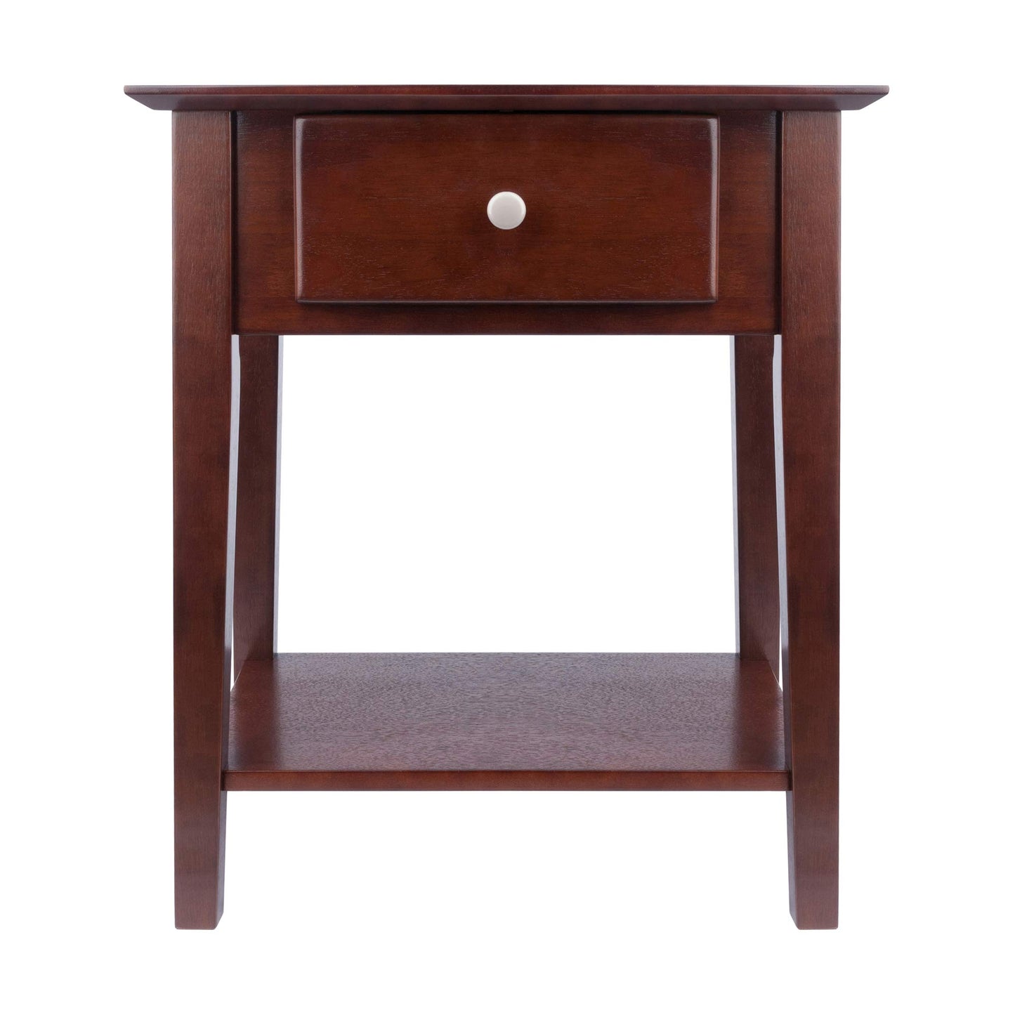 TABLE | Ergode Antique Walnut Shaker Style End Table/Night Stand | Drawer & Storage Shelf | 22L x 16D x 25H | Assembly Required | casafoyer.myshopify.com
