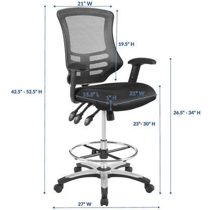 home office desk chairs | CasaFoyer Calibrate Office Chair | Adjustable Armrests | Breathable Mesh Back | Waterfall Seat | 360 Swivel | User-Friendly & Durable | Black | casafoyer.myshopify.com