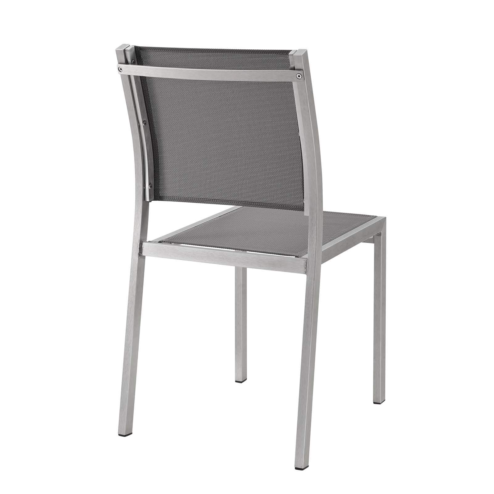 patio bistro sets | CasaFoyer Shore Outdoor Patio Dining Side Chair in Mesh | Sturdy Aluminum Frame | Breathable Textilene | Easy Assembly | Set of 2 | casafoyer.myshopify.com