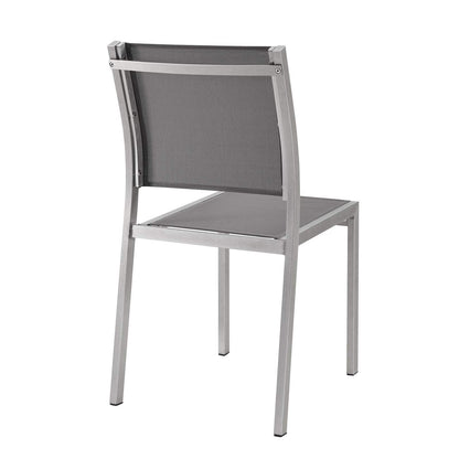 patio bistro sets | CasaFoyer Shore Outdoor Patio Dining Side Chair in Mesh | Sturdy Aluminum Frame | Breathable Textilene | Easy Assembly | Set of 2 | casafoyer.myshopify.com