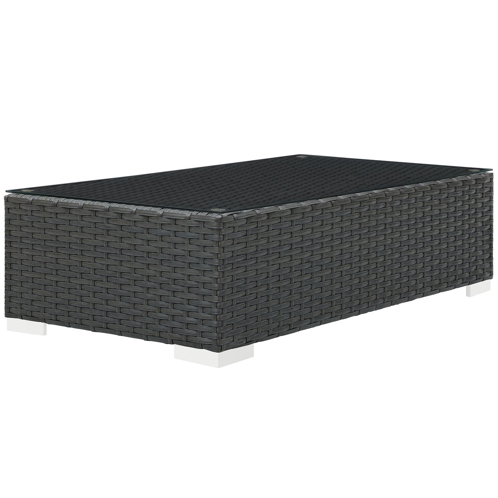 Patio Furniture Sets | Sojourn Outdoor Patio Coffee Table | Sturdy Seating | UV Protection | Synthetic Rattan Weave | Powder-Coated Aluminum Frame | Perfect for Patio, Backyard, Poolside | casafoyer.myshopify.com