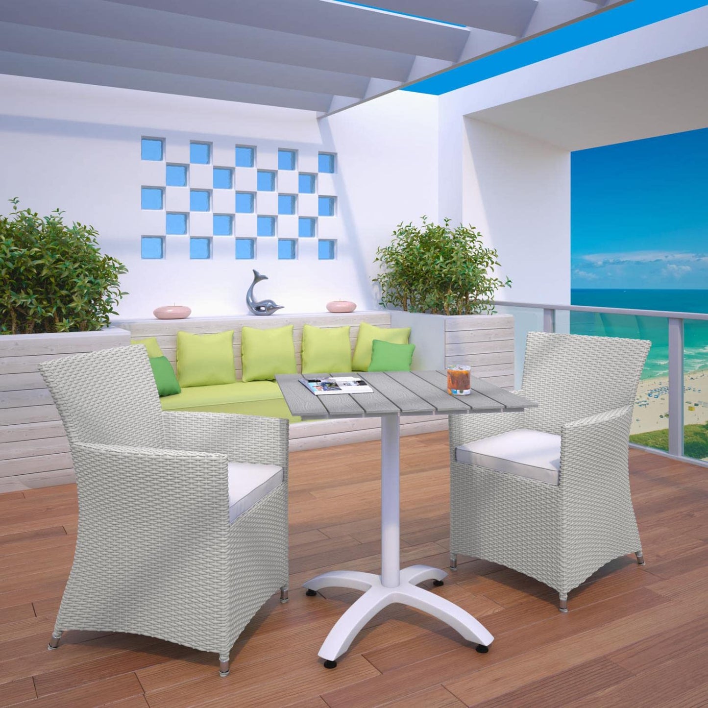 kitchen and dining room sets | CasaFoyer Junction Outdoor Patio Dining Furniture Set | Elegant Design | Weather-Resistant Cushions | Easy Maintenance | Perfect for Contemporary Spaces | Includes Dining Table & Armchairs | casafoyer.myshopify.com