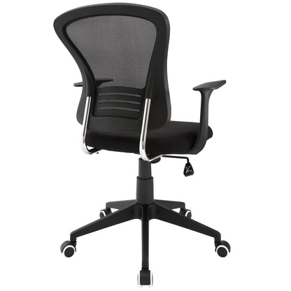 home office desk chairs | CasaFoyer Poise Ergonomic Mesh Office Chair | Lumbar Support | Durable Plastic Frame | Nylon Base | Comfortable & Functional | Black | casafoyer.myshopify.com