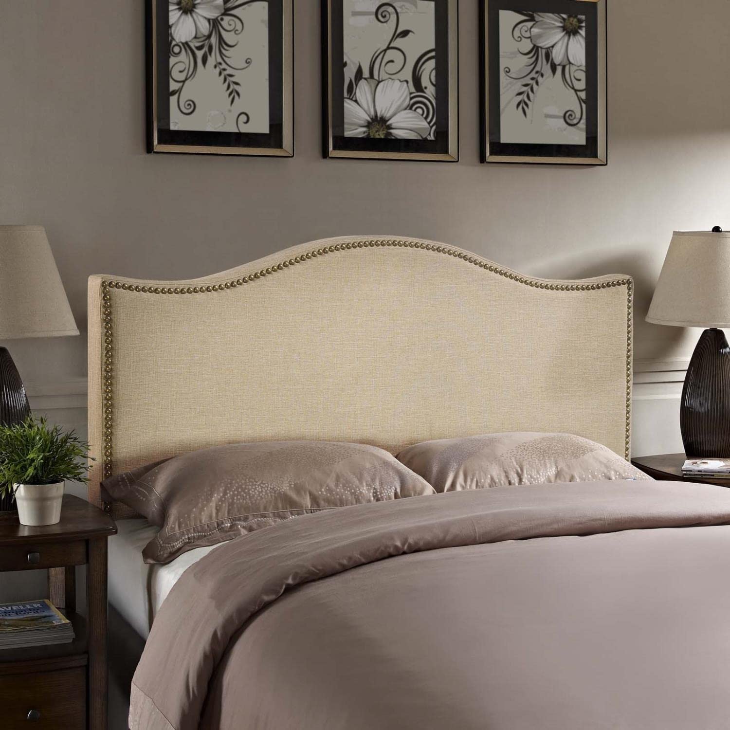 headboards | CasaFoyer Curl Queen Headboard | Elegant Linen Fabric | Modern Design | Exceptional Support & Comfort | Perfect Fit for Queen-Sized Bed | casafoyer.myshopify.com