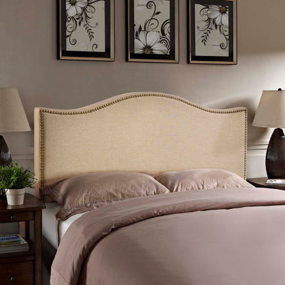 headboards | CasaFoyer Curl Queen Headboard | Elegant Linen Fabric | Modern Design | Exceptional Support & Comfort | Perfect Fit for Queen-Sized Bed | casafoyer.myshopify.com