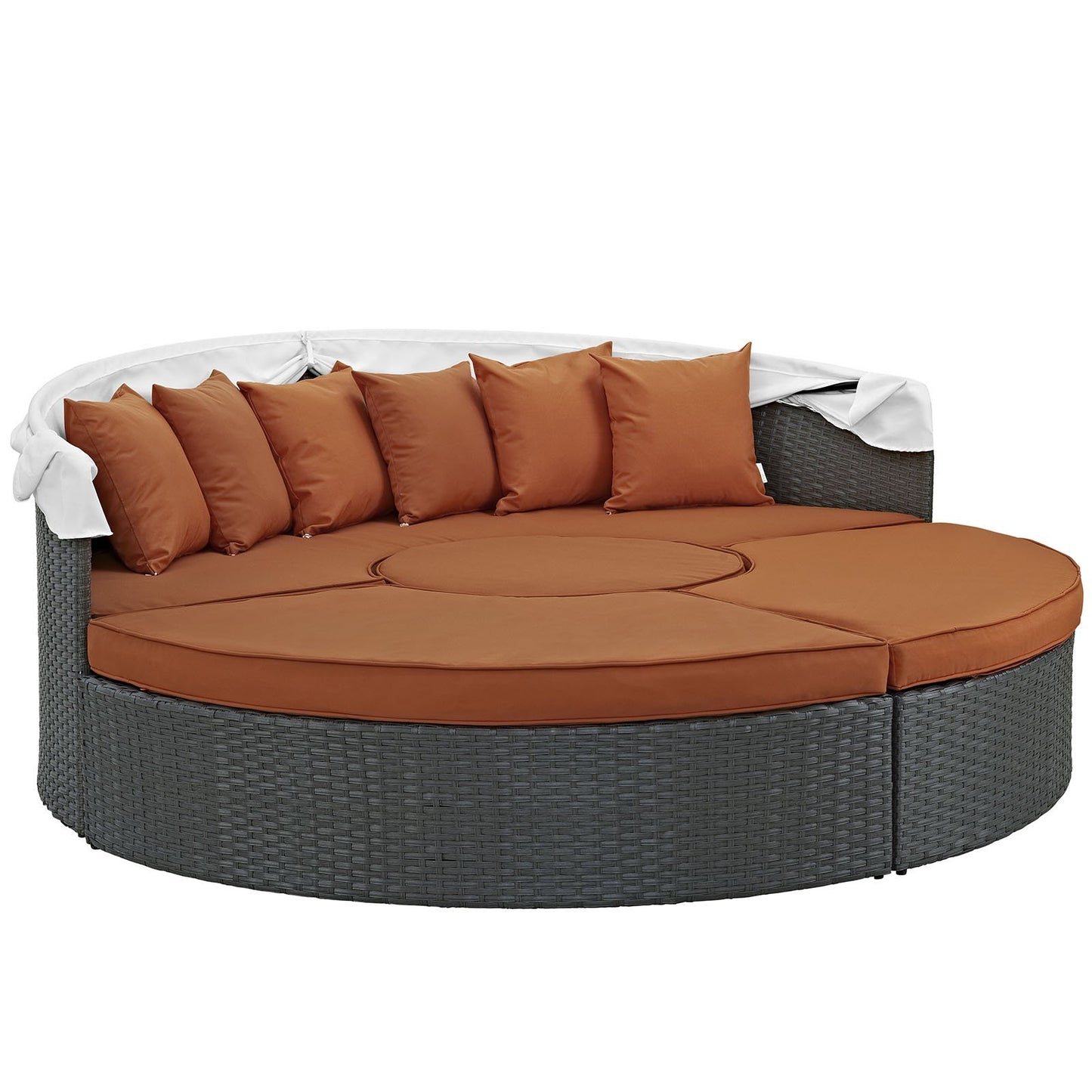 executive chairs | CasaFoyer Sojourn Outdoor Patio Furniture Collection | Sectional Sofa Daybed with Retractable Canopy | Sunbrella Cushions | Synthetic Rattan Weave | UV Protection | Aluminum Frame | Includes Bed, Coffee Table, Ottomans | casafoyer.myshopify.com